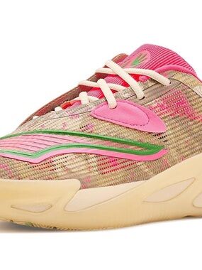 PUMA Women’s Size 11 All-Pro Nitro 2 Flau'jae Basketball Sneakers Shoes - Beige